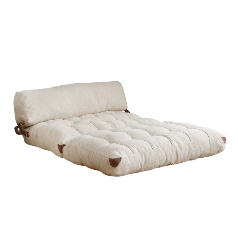 Atelier del Sofa 2-Seat Sofa-Bed Fold Teddy 2 - Cream Cream