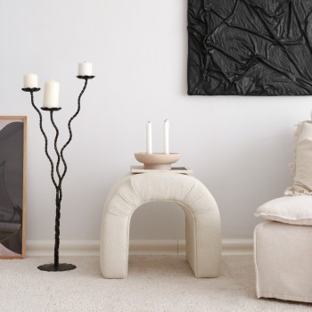 Pouffe Nu Teddy - Cream Cream