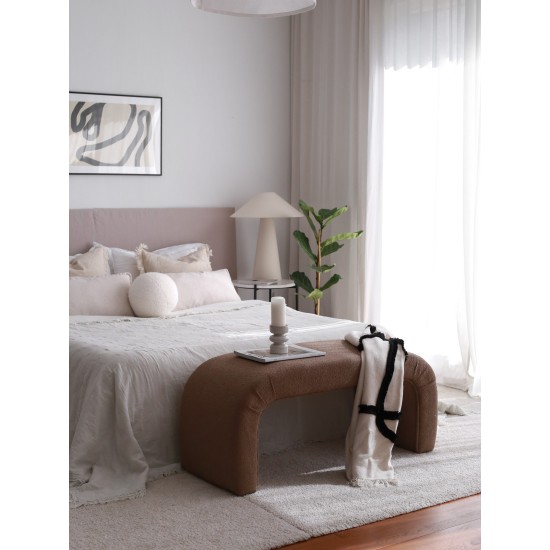 Pouffe Nu Bench - Brown Brown Atelier del Sofa Pouffe Nu Bench - Brown Brown