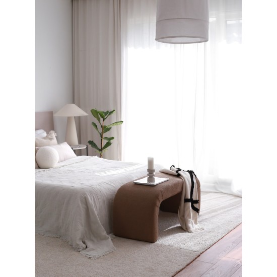 Pouffe Nu Bench - Brown Brown Atelier del Sofa Pouffe Nu Bench - Brown Brown