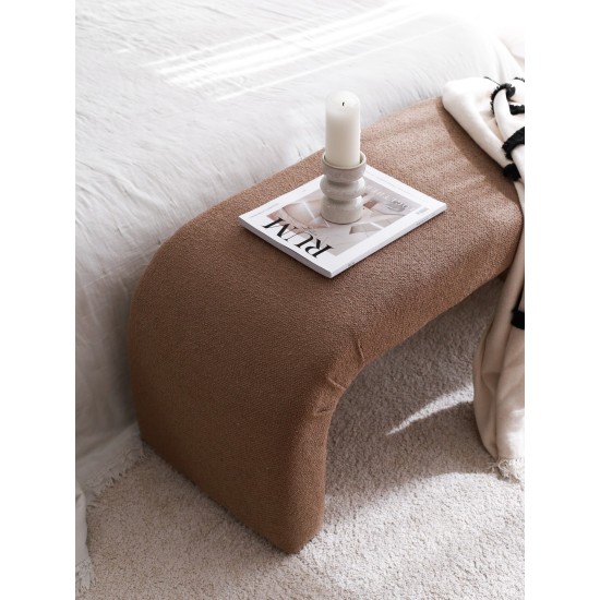 Pouffe Nu Bench - Brown Brown Atelier del Sofa Pouffe Nu Bench - Brown Brown