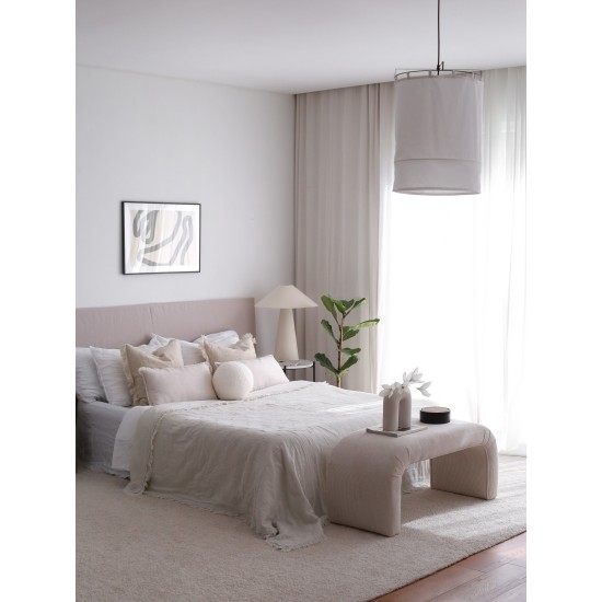 Pouffe Nu Bench Fitilli - White White Atelier del Sofa Pouffe Nu Bench Fitilli - White White