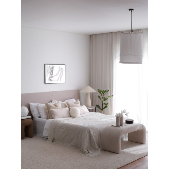 Pouffe Nu Bench Fitilli - White White Atelier del Sofa Pouffe Nu Bench Fitilli - White White