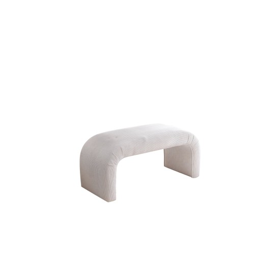 Pouffe Nu Bench Fitilli - White White Atelier del Sofa Pouffe Nu Bench Fitilli - White White