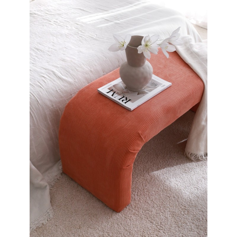 Atelier del Sofa Pouffe Nu Bench - Coral Coral
