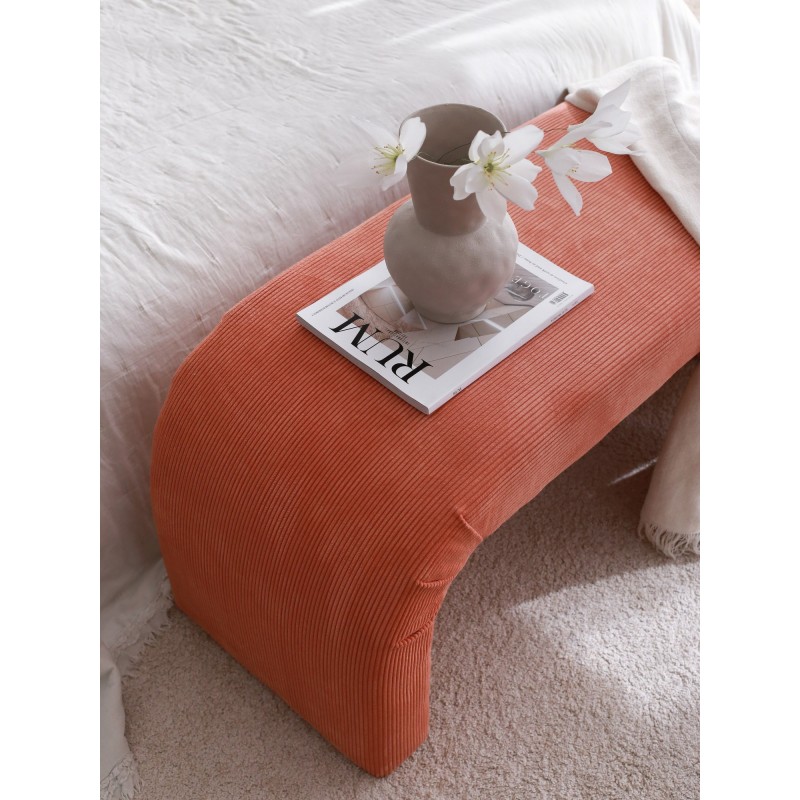 Atelier del Sofa Pouffe Nu Bench - Coral Coral