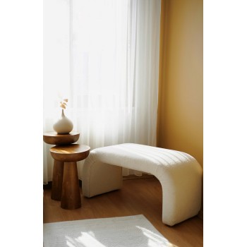 Pouffe Nu Bench - White White