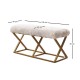 Bench Capraz Pelush - Gold, White Gold
White Atelier del Sofa Bench Capraz Pelush - Gold, White Gold
White