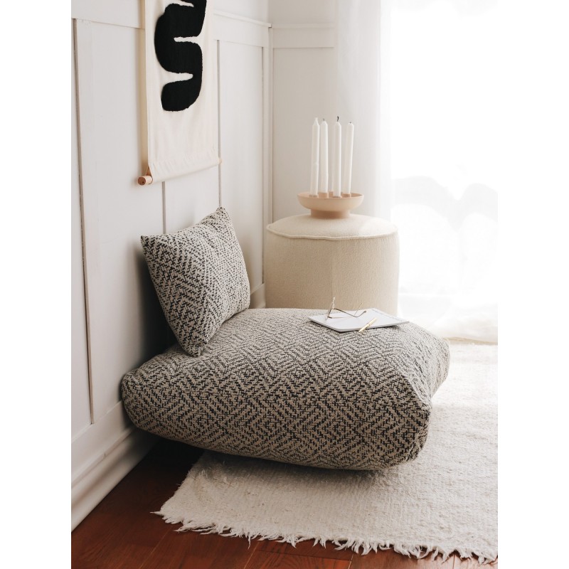 Atelier del Sofa Cushion Dokuma - Zikzak Grey Grey