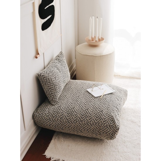 Atelier del Sofa Cushion Dokuma - Zikzak Grey Grey