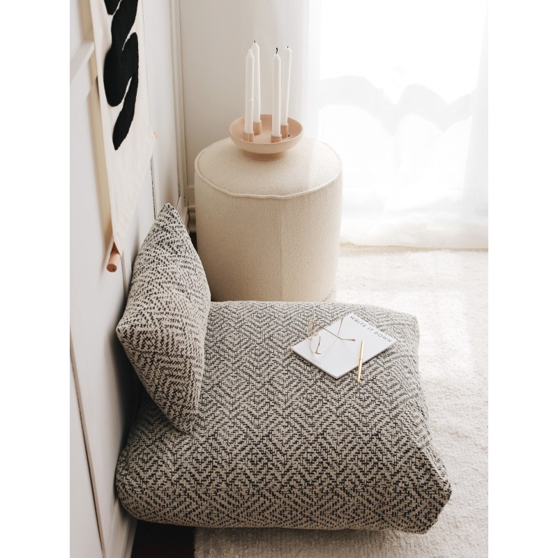 Atelier del Sofa Cushion Dokuma - Zikzak Grey Grey