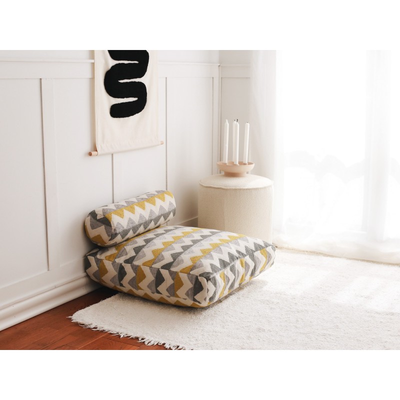 Atelier del Sofa Cushion Dokuma Zikzak - Multicolor Multicolor