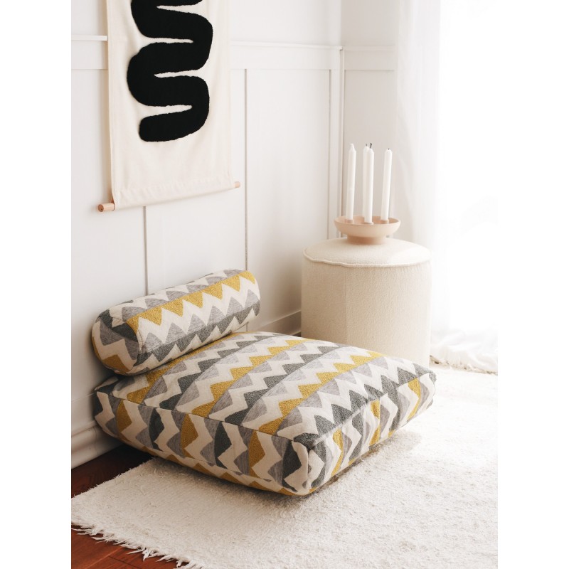 Atelier del Sofa Cushion Dokuma Zikzak - Multicolor Multicolor