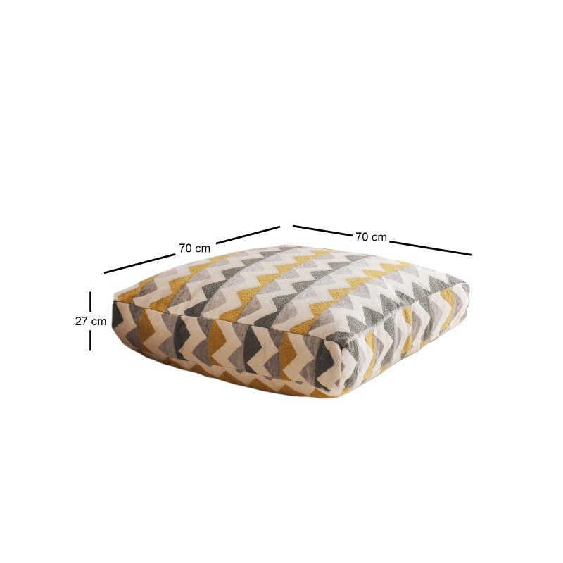 Atelier del Sofa Cushion Dokuma Zikzak - Multicolor Multicolor