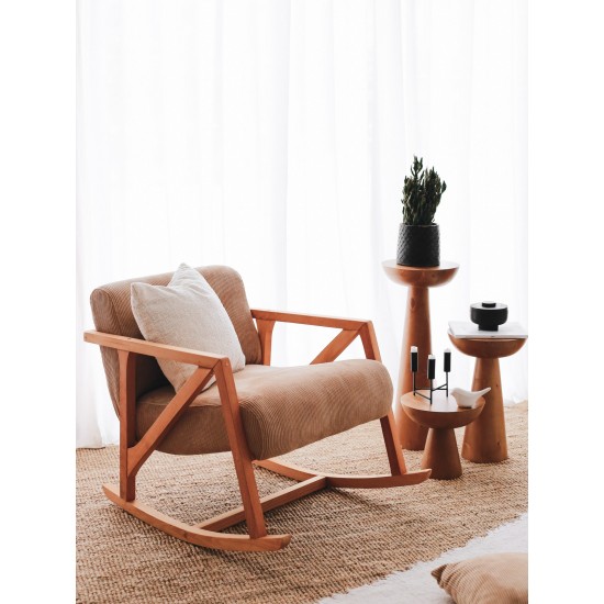 Wing Chair Nini Sallanan - Camel Camel Atelier del Sofa Wing Chair Nini Sallanan - Camel Camel
