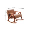 Atelier del Sofa Wing Chair Nini Sallanan - Camel Camel