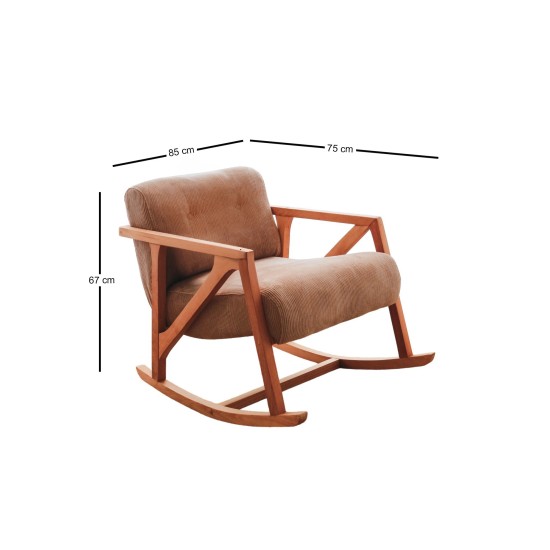 Wing Chair Nini Sallanan - Camel Camel Atelier del Sofa Wing Chair Nini Sallanan - Camel Camel