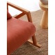 Wing Chair Nini Sallanan - Vermilion Vermilion Atelier del Sofa Wing Chair Nini Sallanan - Vermilion Vermilion