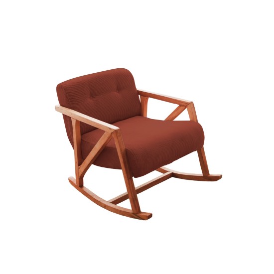 Wing Chair Nini Sallanan - Vermilion Vermilion Atelier del Sofa Wing Chair Nini Sallanan - Vermilion Vermilion