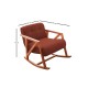 Wing Chair Nini Sallanan - Vermilion Vermilion Atelier del Sofa Wing Chair Nini Sallanan - Vermilion Vermilion