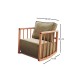 Wing Chair Sallanan - Khaki Khaki Wing Chair Sallanan - Khaki Khaki