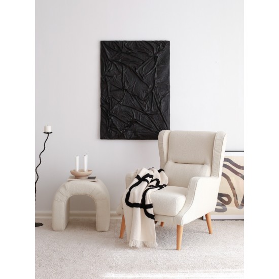Wing Chair Klam - Cream Cream
