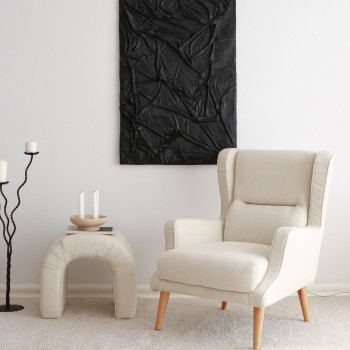 Wing Chair Klam - Cream Cream