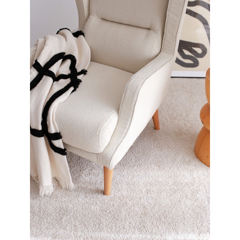 Wing Chair Klam - Cream Cream