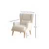 Wing Chair Klam - Cream Cream