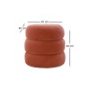 Atelier del Sofa Pouffe Boum - Vermilion Coral