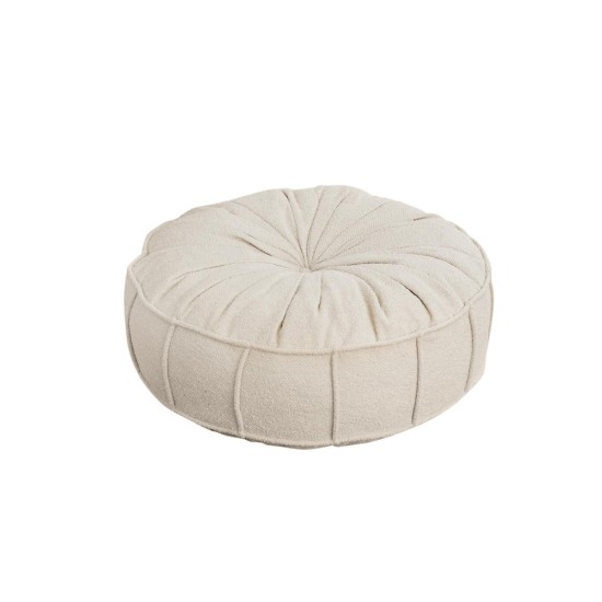Πουφ Μαξιλάρι Vintage Teddy - Χρώμα Λευκό - 186x93x26εκ