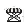 Atelier del Sofa Pouffe Capraz - Black, White Black
White