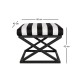Atelier del Sofa Pouffe Capraz - Black, White Black
White