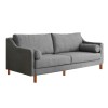 3-Seat Sofa Nordi 3 Seater Wood - Grey Grey