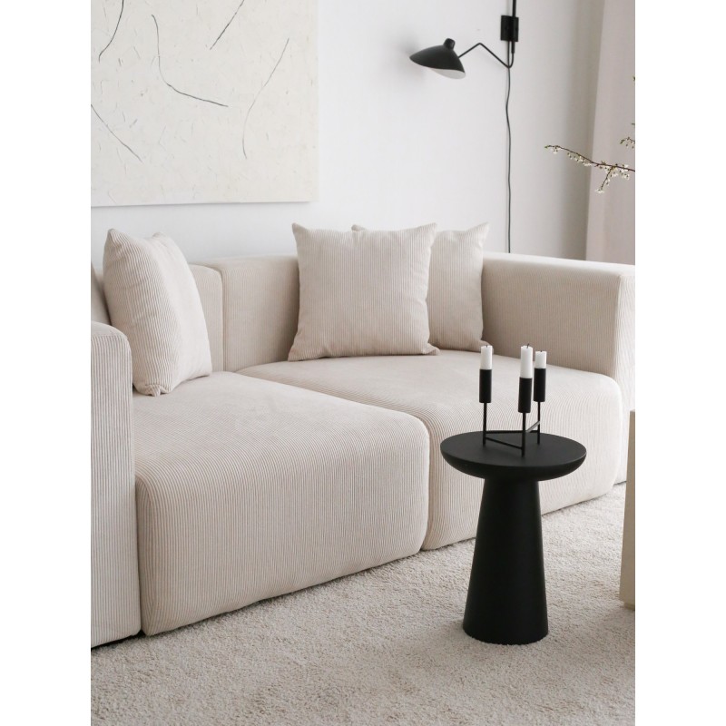 Τριθέσιος Καναπές - Yolo - Χρώμα Λευκό - 222x110x89