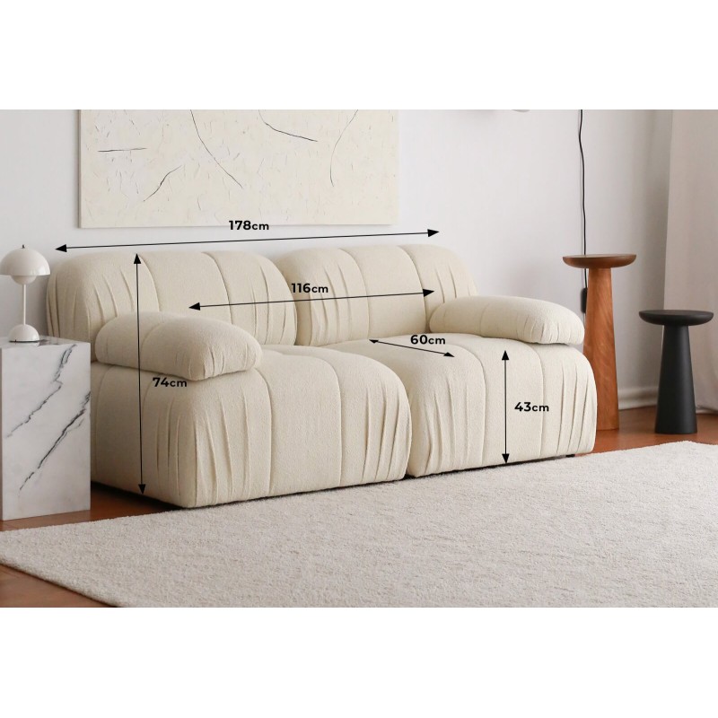 2-Seat Sofa Soli 2 Seater - White White