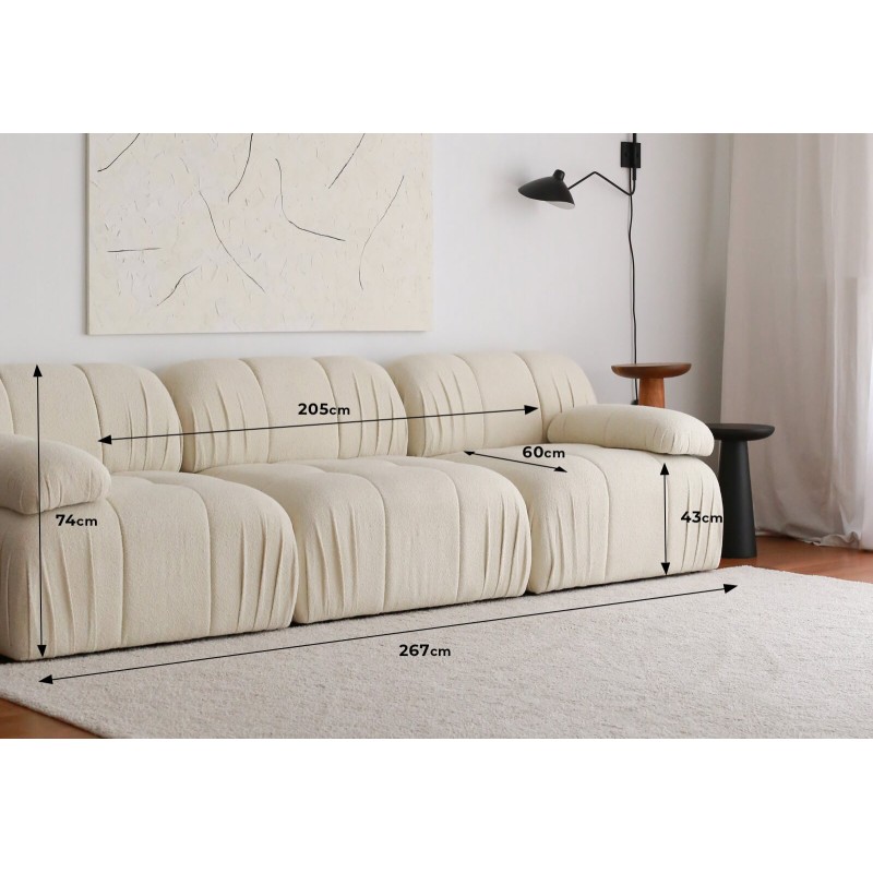 3-Seat Sofa Soli 3 Seater - White White
