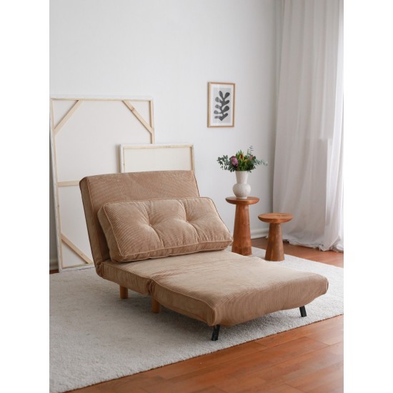 1-Seat Sofa-Bed Foldy - Brown Brown 1-Seat Sofa-Bed Foldy - Brown Brown