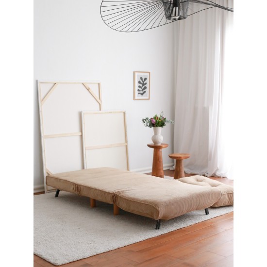 1-Seat Sofa-Bed Foldy - Brown Brown 1-Seat Sofa-Bed Foldy - Brown Brown