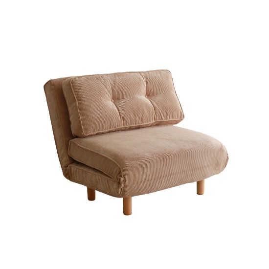 1-Seat Sofa-Bed Foldy - Brown Brown 1-Seat Sofa-Bed Foldy - Brown Brown