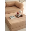 Corner Sofa-Bed Nook - Brown - v1 Brown