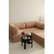 Corner Sofa-Bed Nook - Brown - v1 Brown Corner Sofa-Bed Nook - Brown - v1 Brown