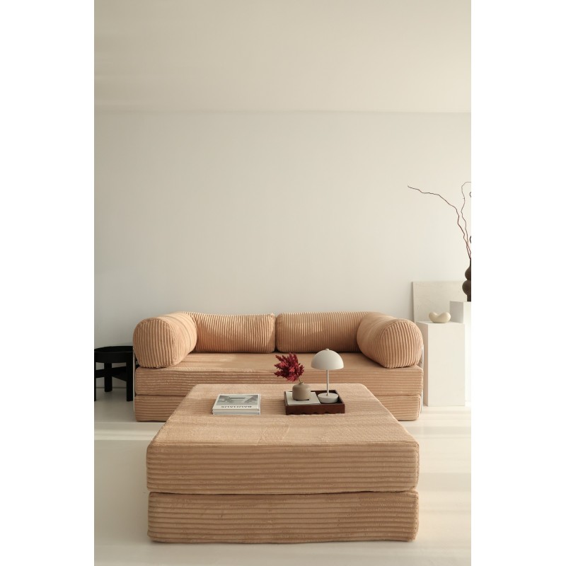 Corner Sofa-Bed Nook - Brown - v1 Brown