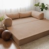 3-Seat Sofa-Bed Nook - Brown - v2 Brown