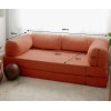 3-Seat Sofa-Bed Nook - Pomegranate Flower Vermilion