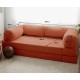 3-Seat Sofa-Bed Nook - Pomegranate Flower Vermilion