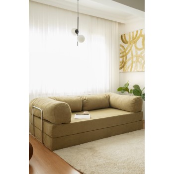 3-Seat Sofa-Bed Nook - Khaki Khaki