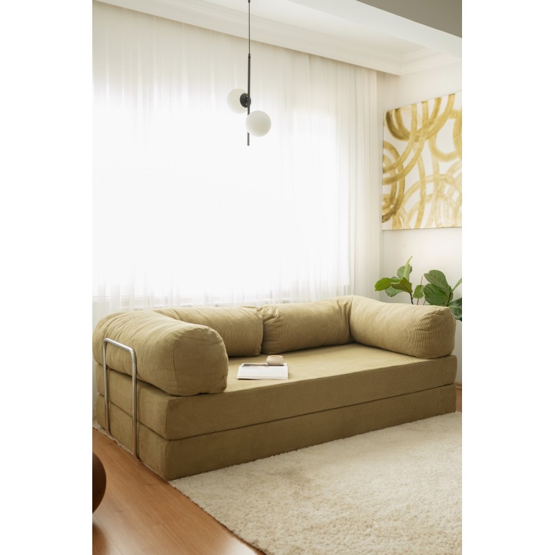 3-Seat Sofa-Bed Nook - Khaki Khaki