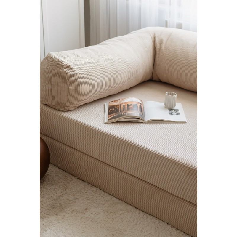 3-Seat Sofa-Bed Nook - Beige Beige