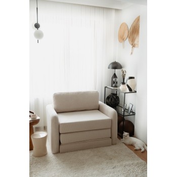 1-Seat Sofa-Bed Nest - White White